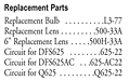 Replacement Parts
